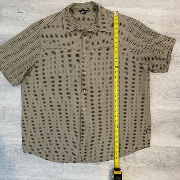 MEC Outdoor Woven Casual Button Down Short Sleeve Shirt Size XL Canvas feeling - Picture 5 of 14
